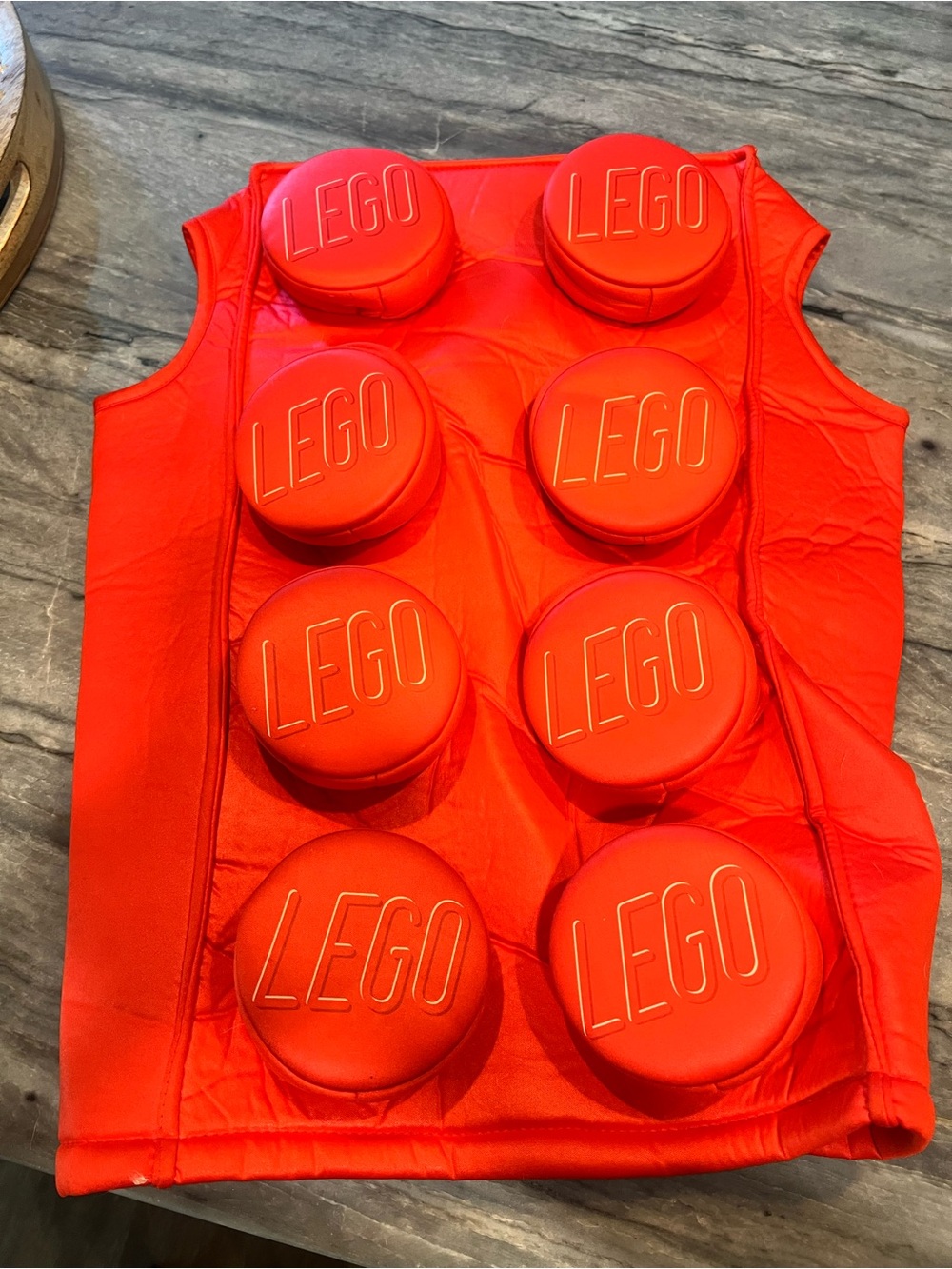 Official LEGO Red Brick Kids Halloween Costume Tunic by Disguise size small 4-6